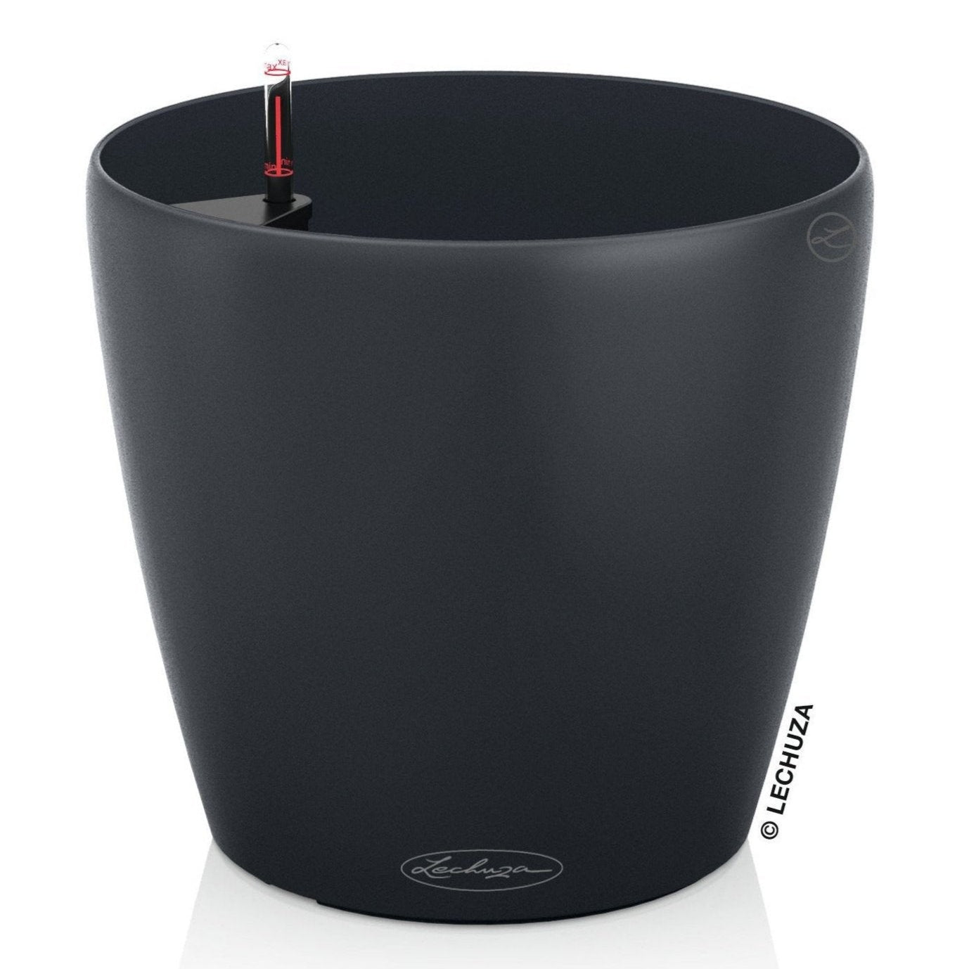 Vaso Da Tavolo Lechuza Classico - Design Opaco Marrone Sabbia, Con Sistema Irrigazione Integrato - Foto 4