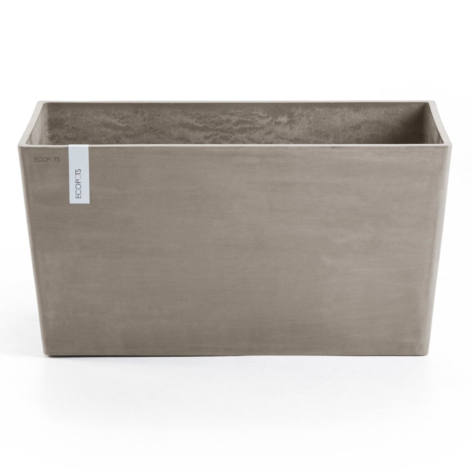 SOTTOVASO RETTANGOLARE GRIGIO 55CM ECOPOTS SOTTOVASO RETTANGOLARE GRIGIO 55CM ECOPOTS