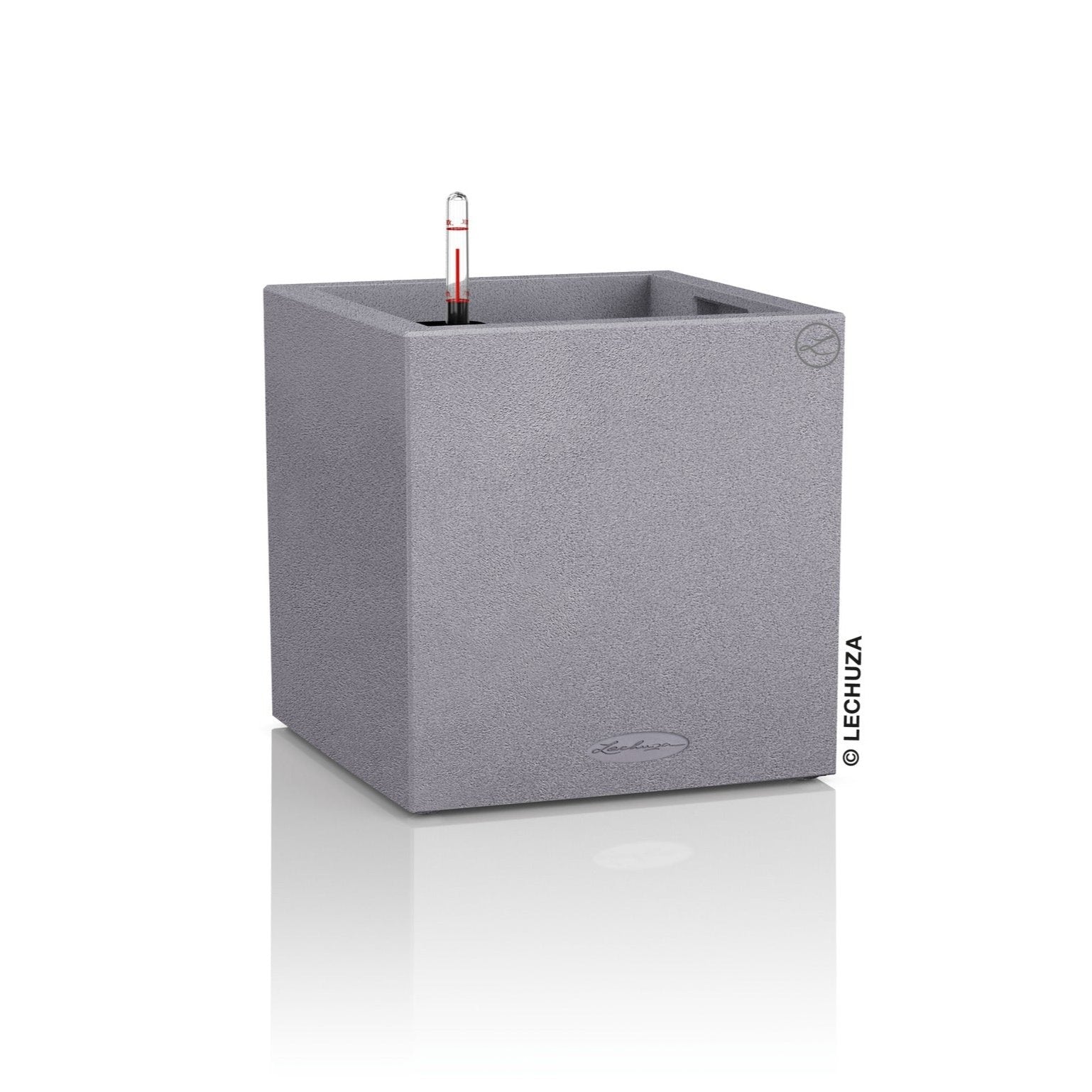Lechuza Canto Stone Low - vaso quadrato basso da interno/esterno