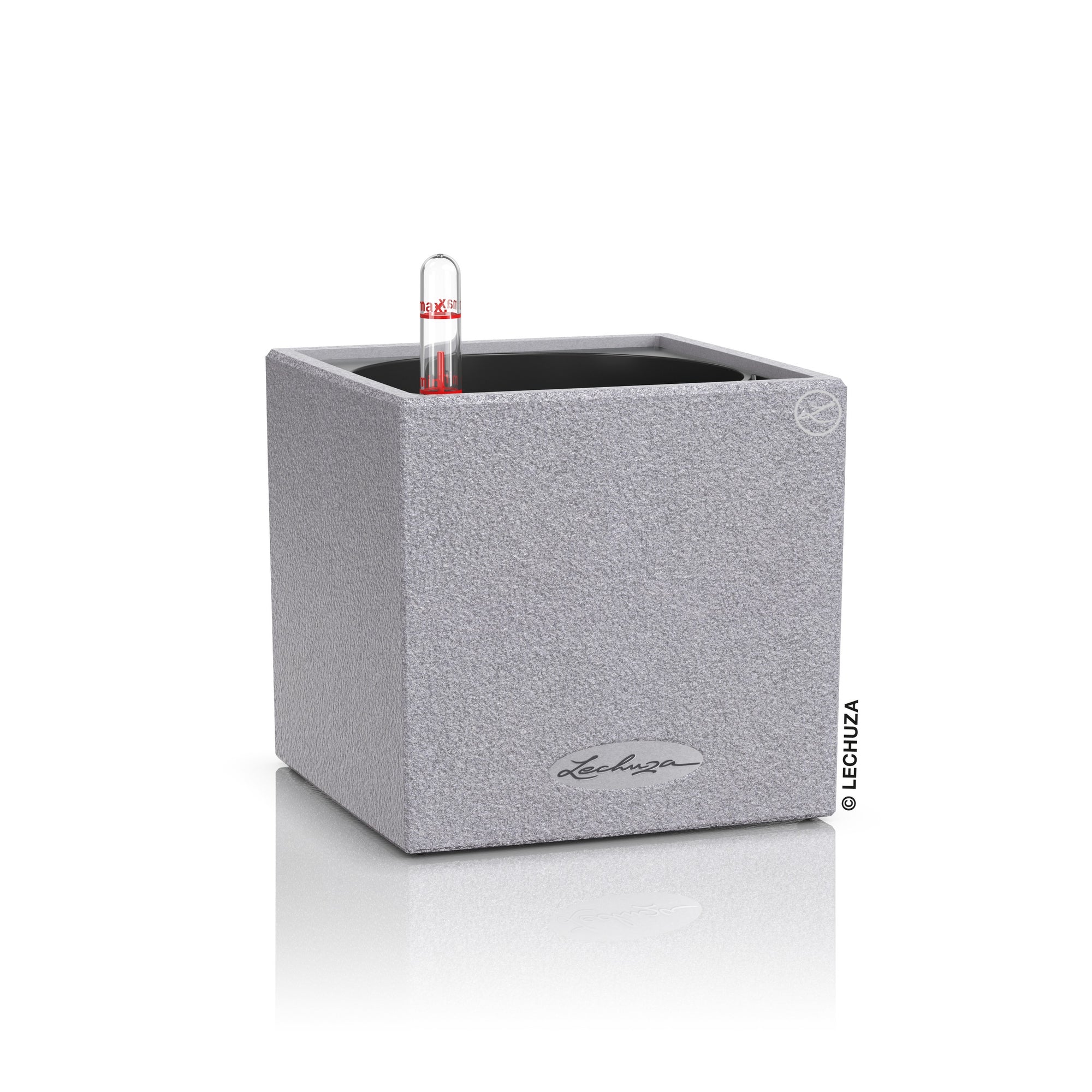 Lechuza Canto Stone 14 - vaso da tavolo quadrato per interno