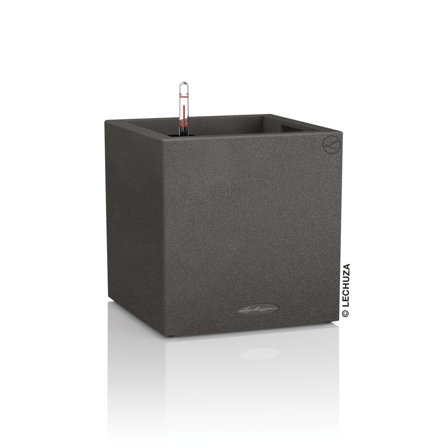 Lechuza Canto Stone Low - vaso quadrato basso da interno/esterno
