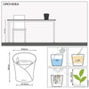 Lechuza Orchidea - vaso moderno tondo per orchidee da interno
