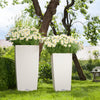 Lechuza Cubico Cottage - vaso quadrato alto per interno/esterno