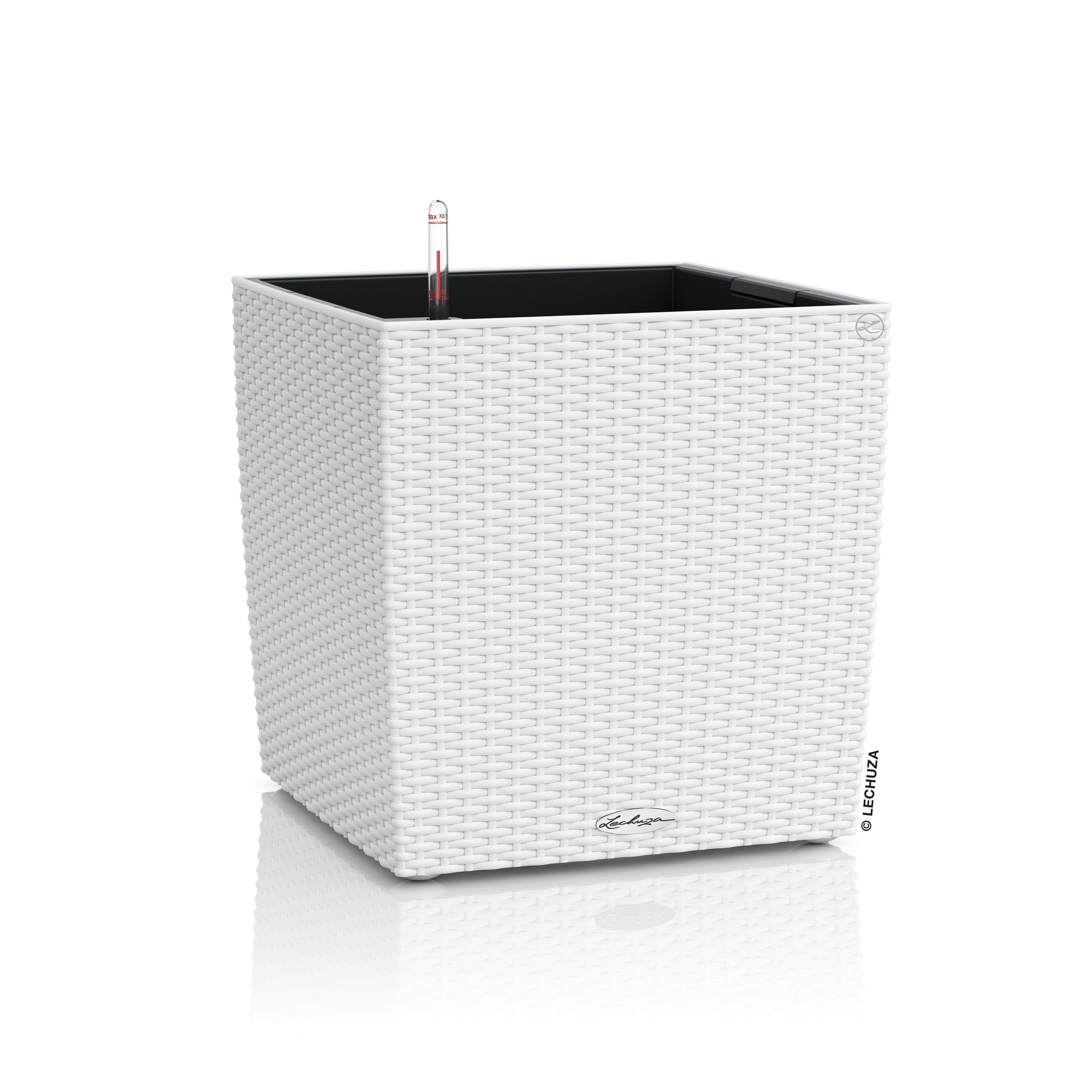 Lechuza Cube Cottage - vaso quadrato basso per interno/esterno