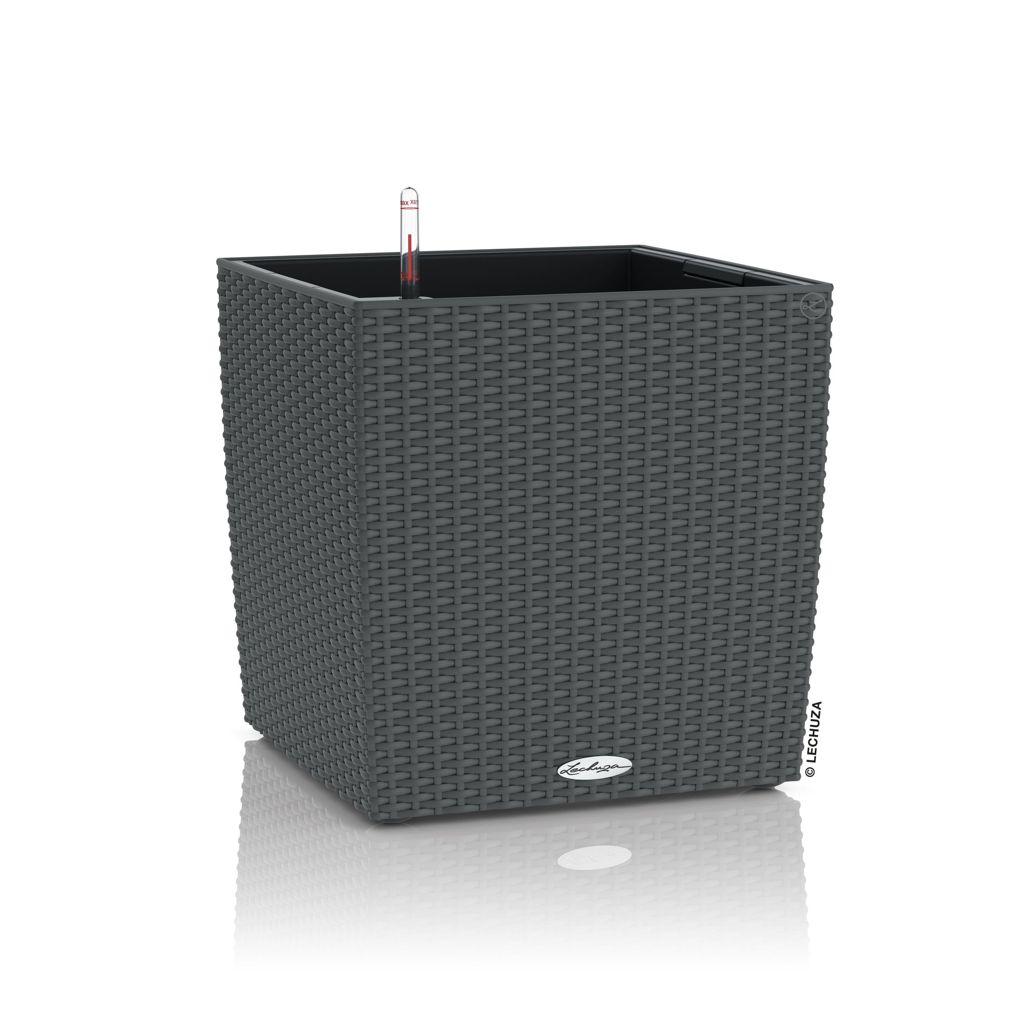 Lechuza Cube Cottage - vaso quadrato basso per interno/esterno