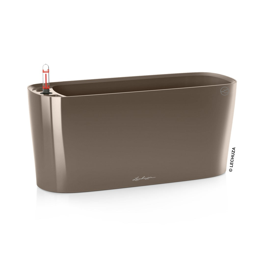 Lechuza Delta Premium - vaso ovale per orchidee o piccole piante da interno