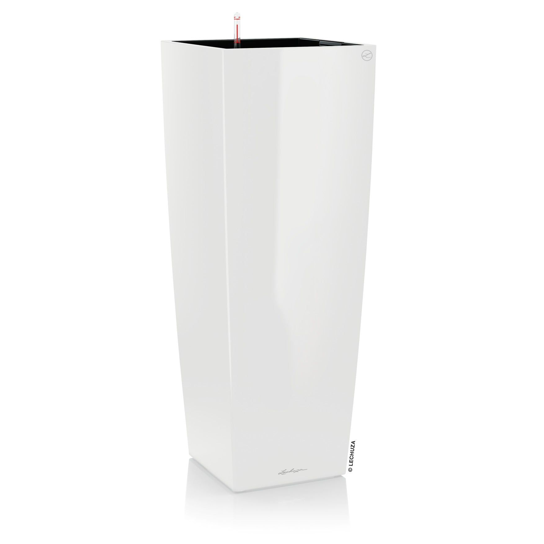 Lechuza Cubico Alto Premium - vaso quadrato alto da interno