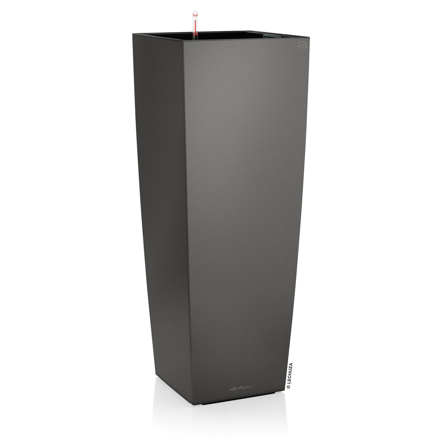 Lechuza Cubico Alto Premium - vaso quadrato alto da interno