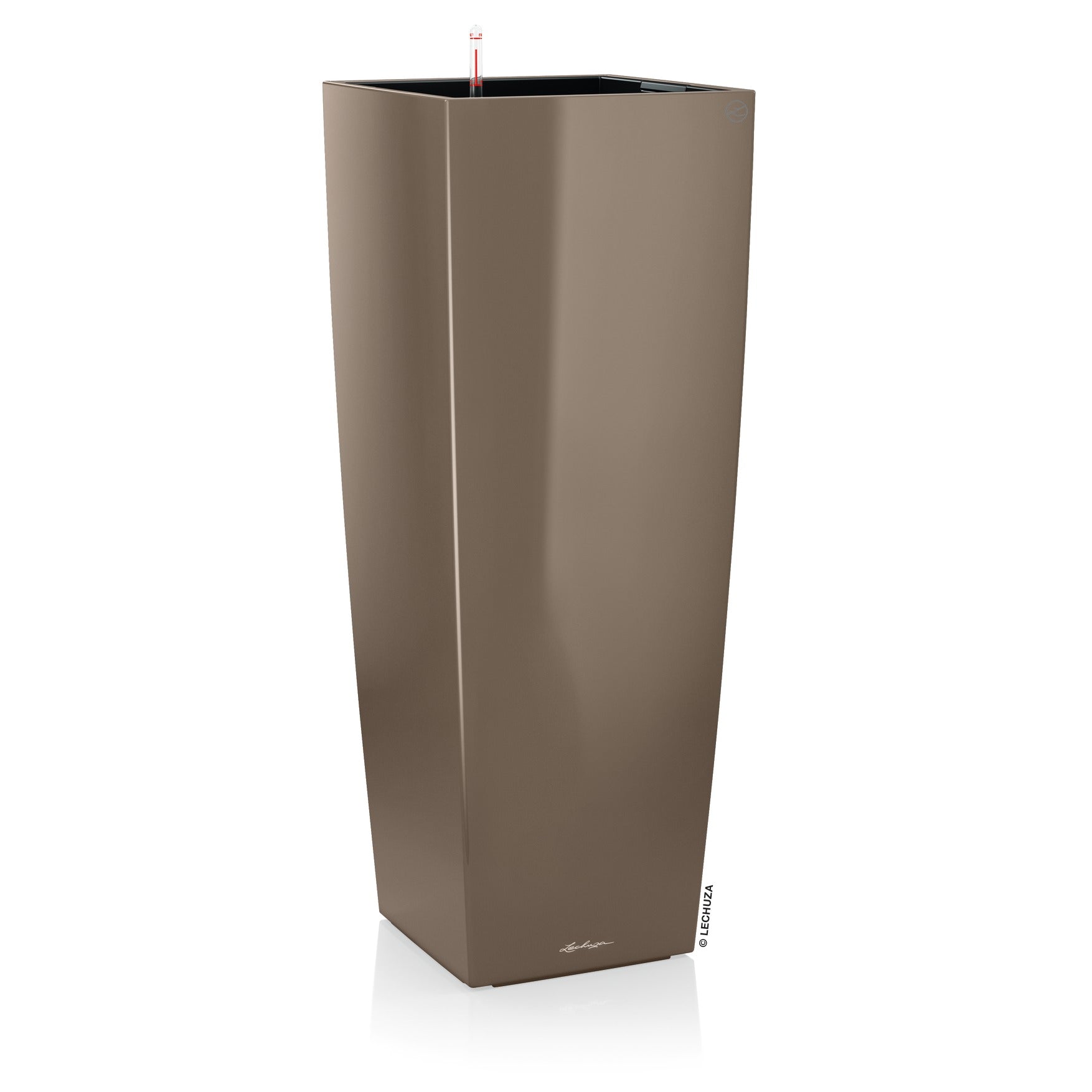 Lechuza Cubico Alto Premium - vaso quadrato alto da interno