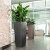 Lechuza Cubico Alto Premium - vaso quadrato alto da interno