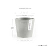 Ecopots Amsterdam Mini - vaso tondo da interno