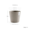 Ecopots Amsterdam - vaso tondo basso da interno/esterno