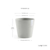Ecopots Amsterdam - vaso tondo basso da interno/esterno