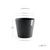 Ecopots Amsterdam - vaso tondo basso da interno/esterno