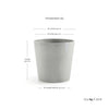 Ecopots Amsterdam - vaso tondo basso da interno/esterno