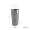 Ecopots Amsterdam High - vaso tondo alto da interno/esterno