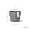 Ecopots Oslo Mini - vaso tondo da interno