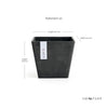 Ecopots Rotterdam - vaso quadrato basso da interno/esterno