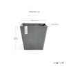 Ecopots Rotterdam - vaso quadrato basso da interno/esterno