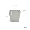 Ecopots Rotterdam - vaso quadrato basso da interno/esterno
