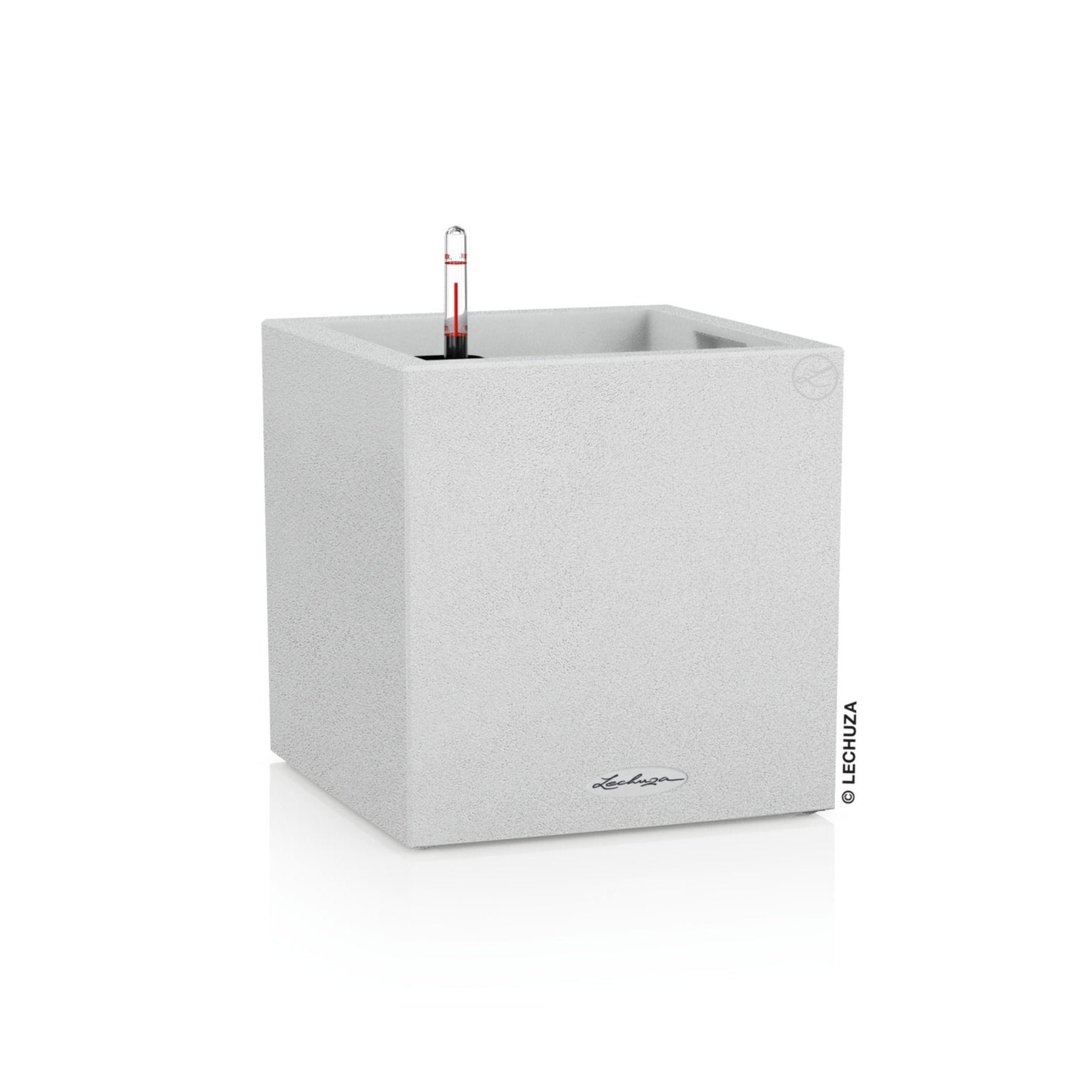 Lechuza Canto Stone Low - vaso quadrato basso da interno/esterno